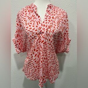 IVY JANE Popover Confetti Top EUC